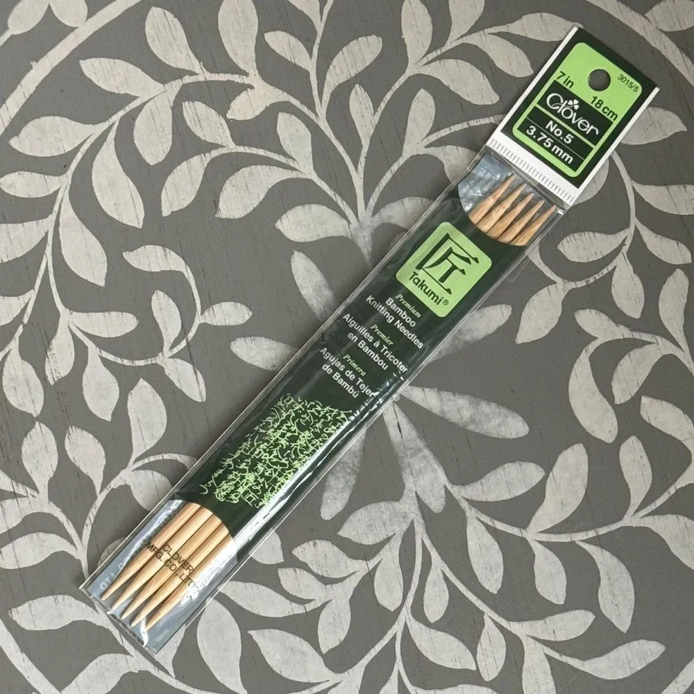Takumi Bamboo Knitting Needles Double Point Sz 5
